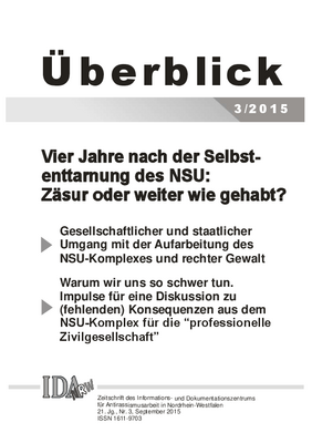 &Uuml;berblick Nr. 3, September 2015