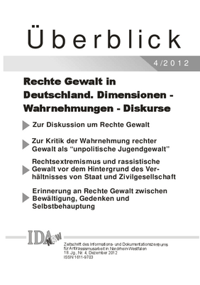 &Uuml;berblick Nr. 4 Dezember 2012